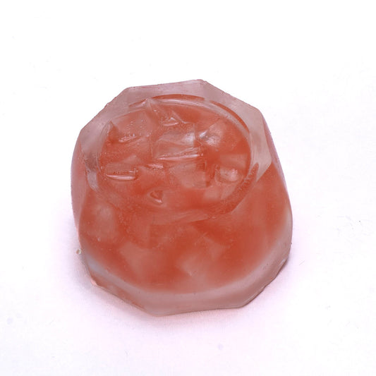 Transparent Ice & Strawberry Cup Squishy