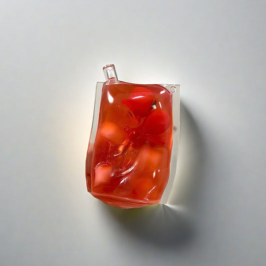 Red Apple Suckable Jelly Handmade Ball (with Coconut Jelly)