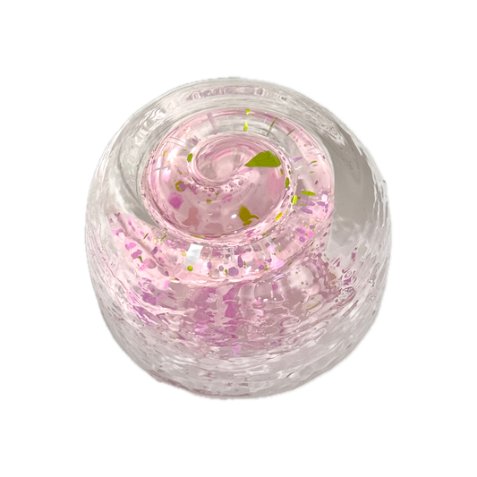 Pink sequin cup Squishy